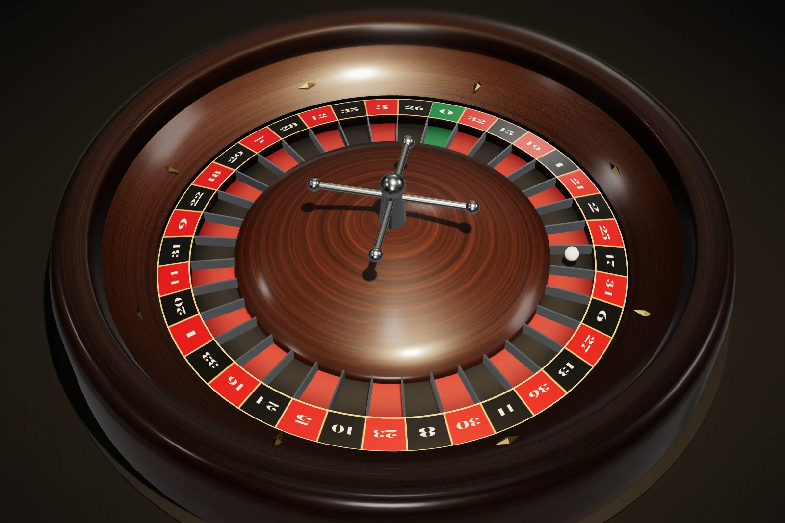 European roulette wheel